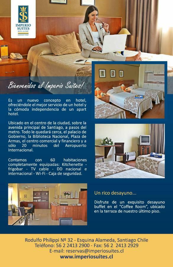 Imperio Suites Hotel & Apart Santiago Exterior foto